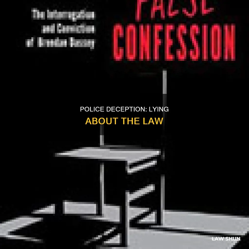 can a cop lie about the law