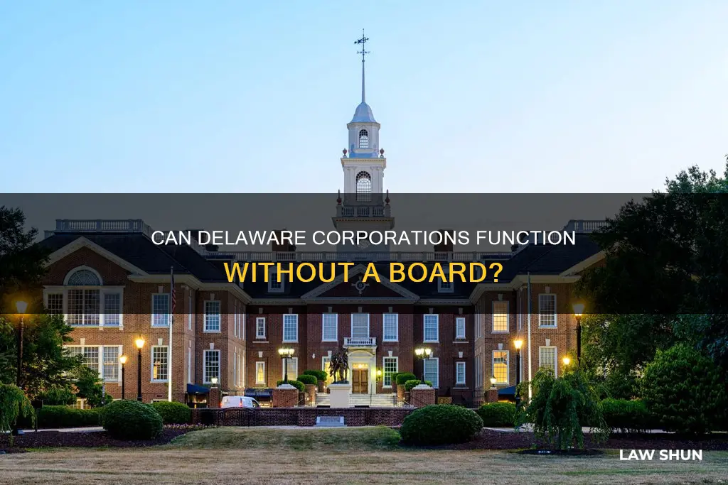can a corporation abolish the board under delaware law