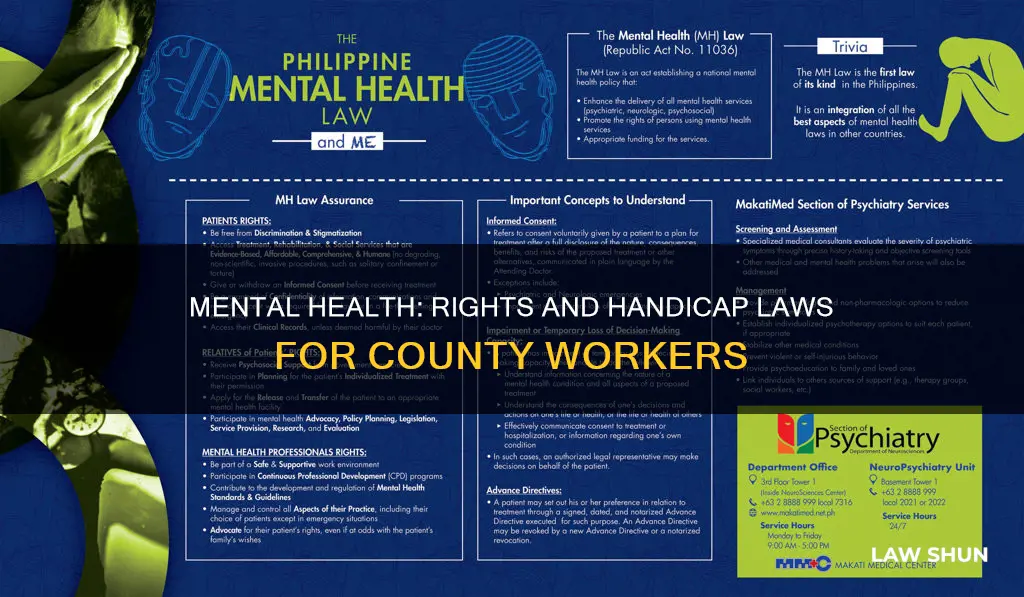 can a county worker use handicap laws for mental health