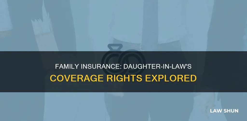 can a daughter in law be on family insurance