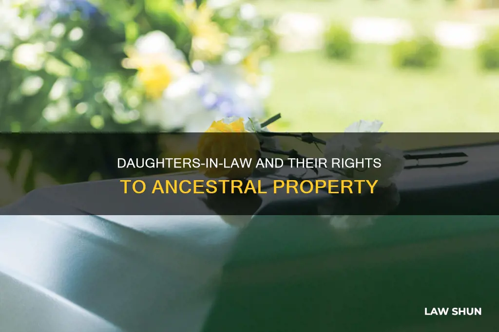 can a daughter in law claim on ancestral property