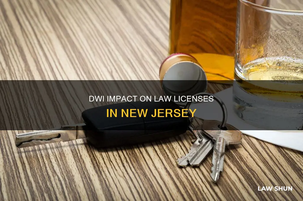 can a dwi affect law license in nj
