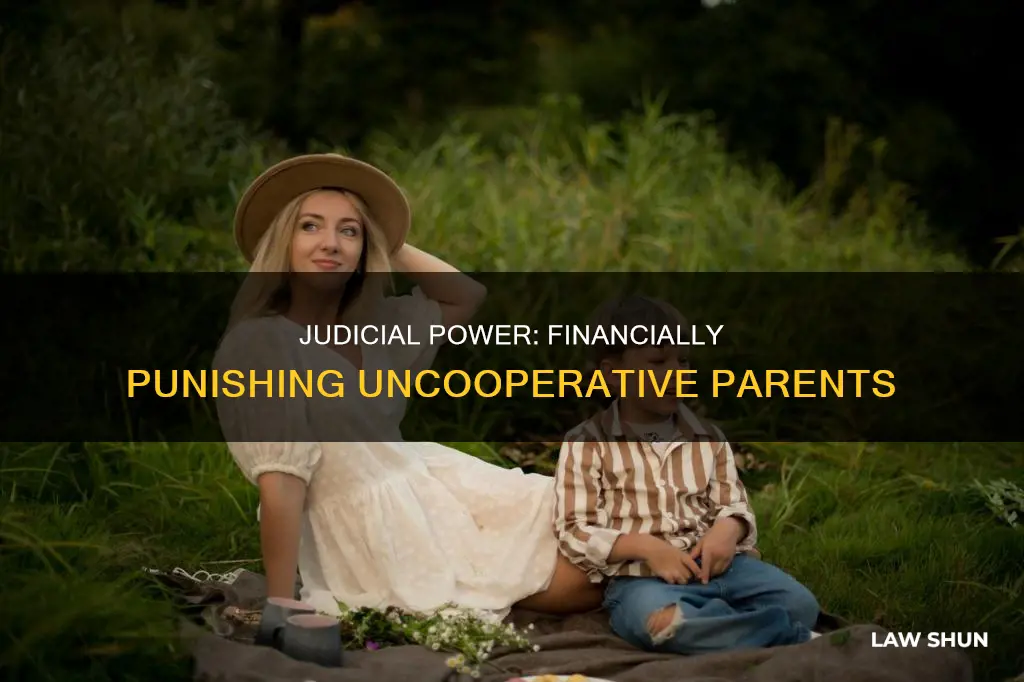 can a family law judge financially centure uncooperative parents