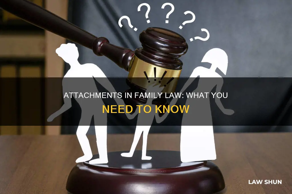 can a family law judgment have attachments