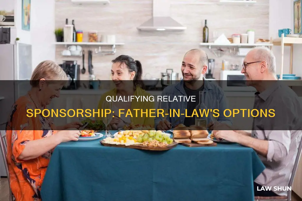 can a father in law sponsor as a qualifying relative
