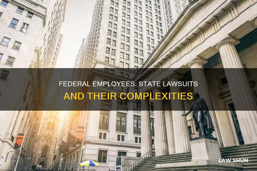 can a federal employee sue under state law
