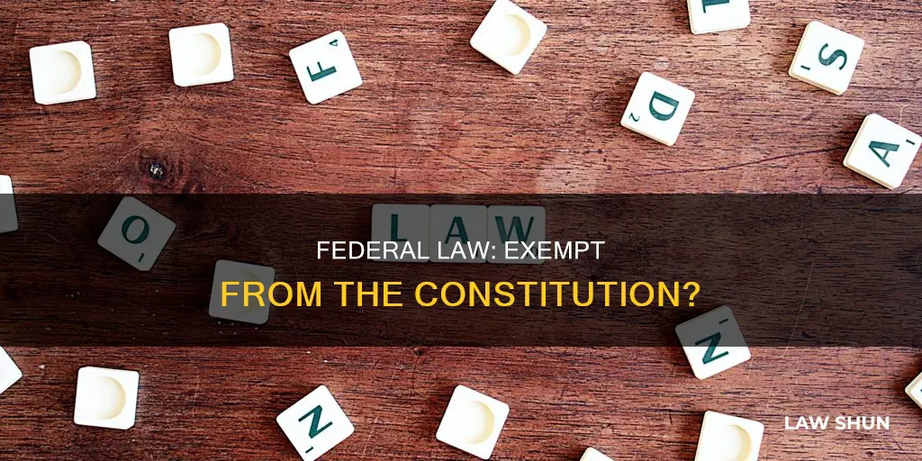 can a federal law exempt itself from the constitution