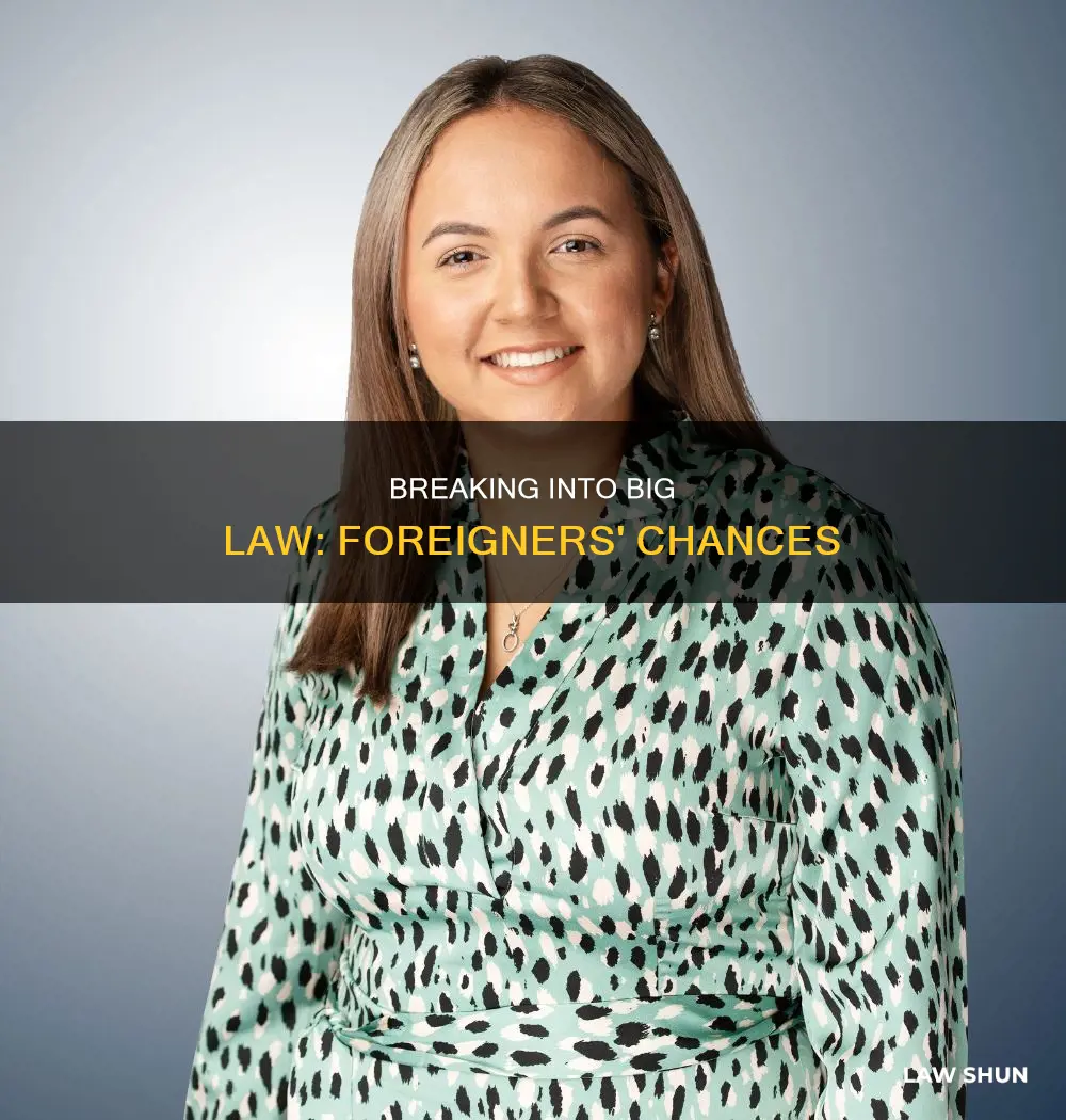 can a foreigner get into big law firm