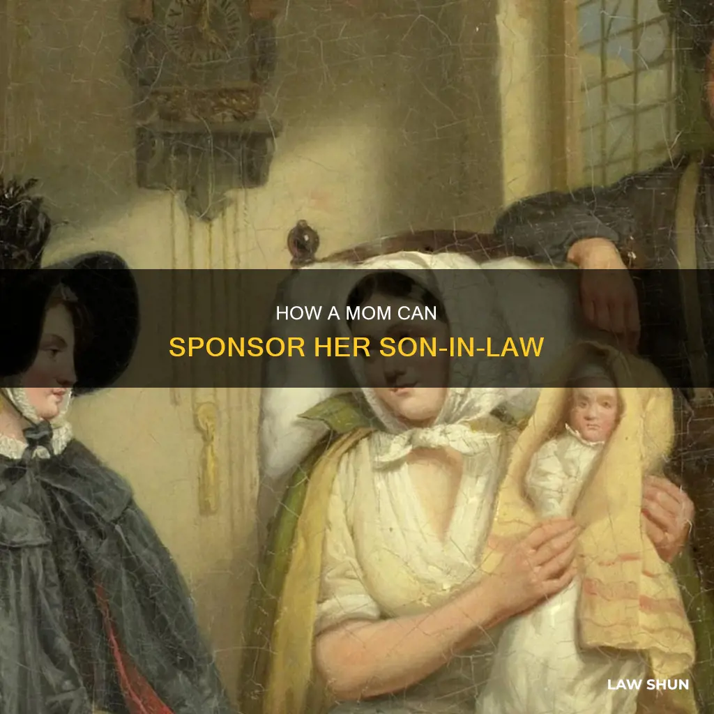 can a mom sponsor her son in law form i-864