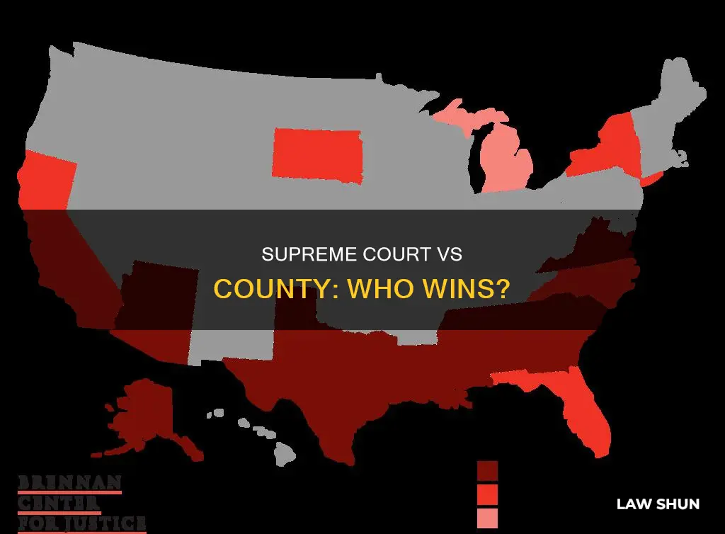 can a state supreme court strike down county laws