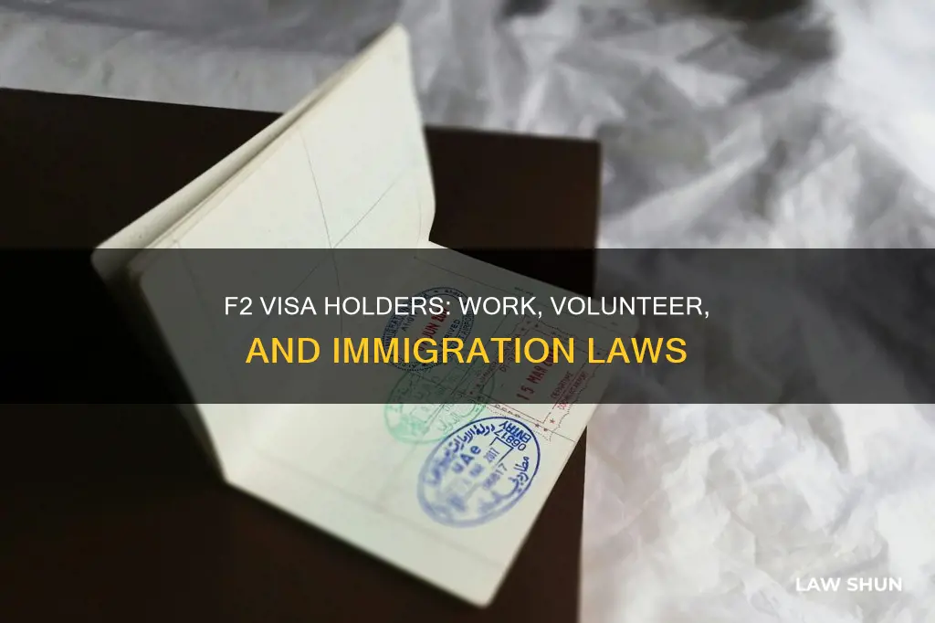 can f2 visa work volunteer immigration law
