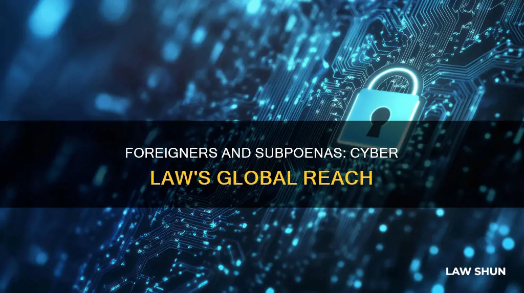 can foreigners be subpoenaed cyber law