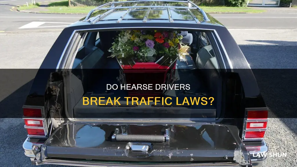 can hearses break traffic laws