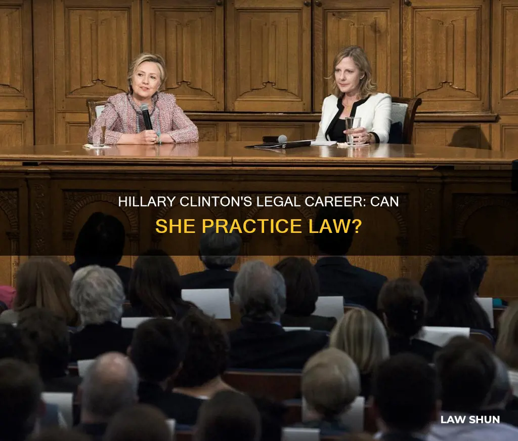 can hillarry clinton practice law