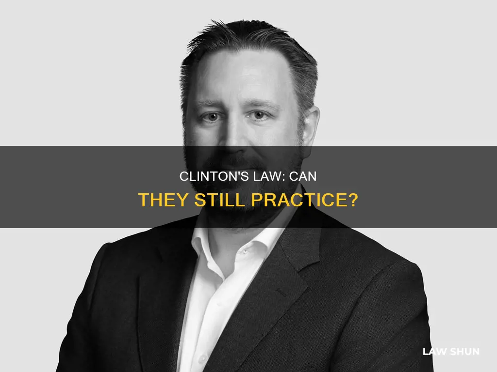 can hillary and bill clinton practice law