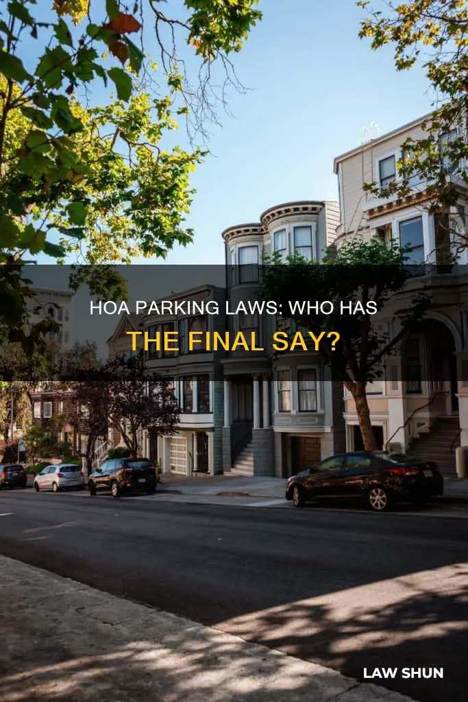 can hoa supercede parking laws