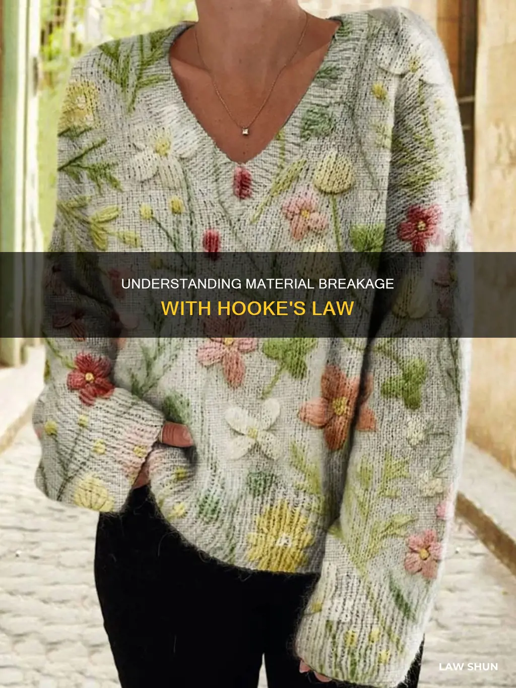 can hooks law tell when the material breaks