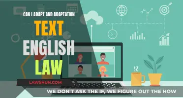 Adapting Texts: English Law Adaptations Explored