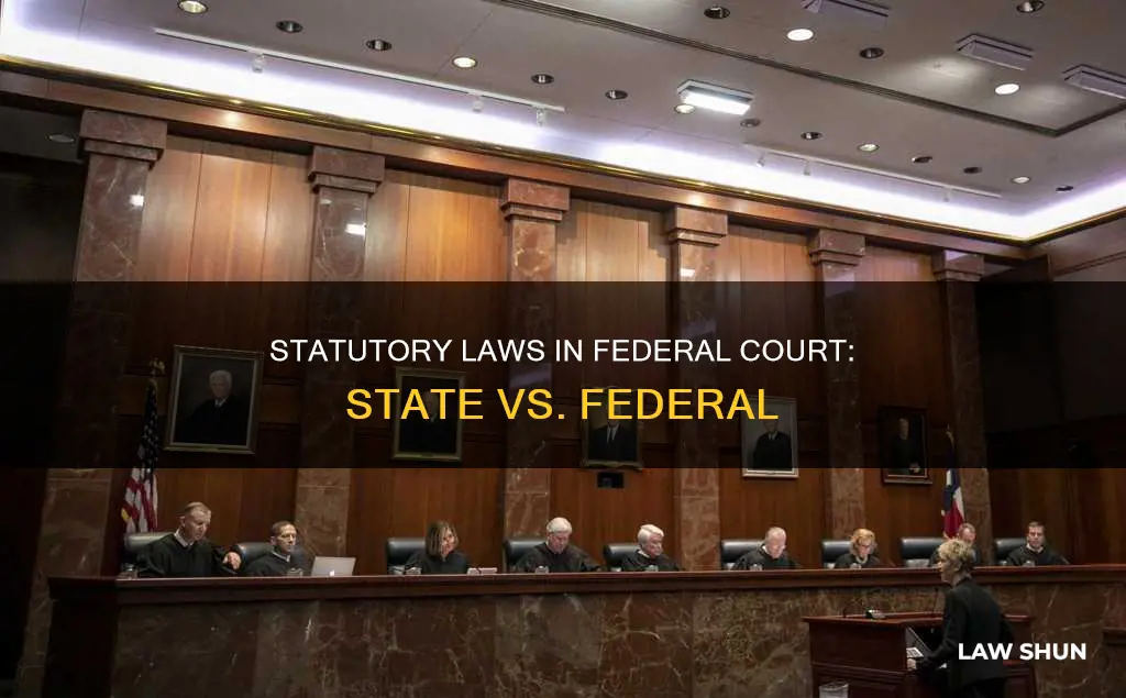 can i apply state statutory law in federal court