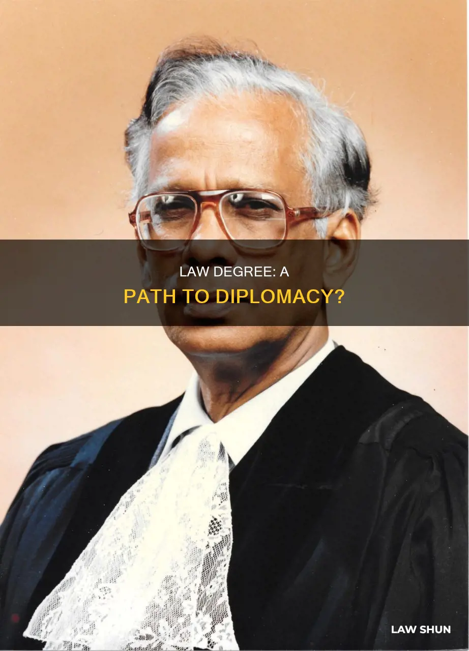 can i be a diplomat with a law degree