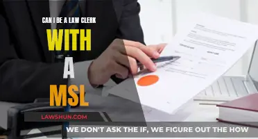 Law Clerk Dreams: MSL Degree, What's Next?