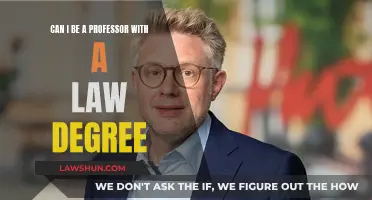 Law Degree: A Path to Becoming a Professor?