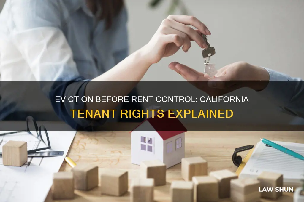 can i be evicted before rent law in california