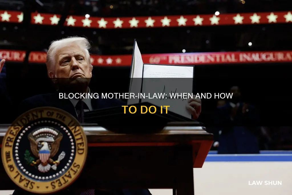 can i block my mother in law