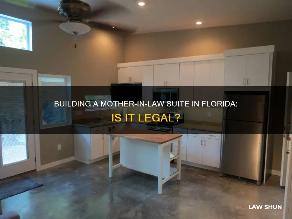 can i build a mother in law suite in florida