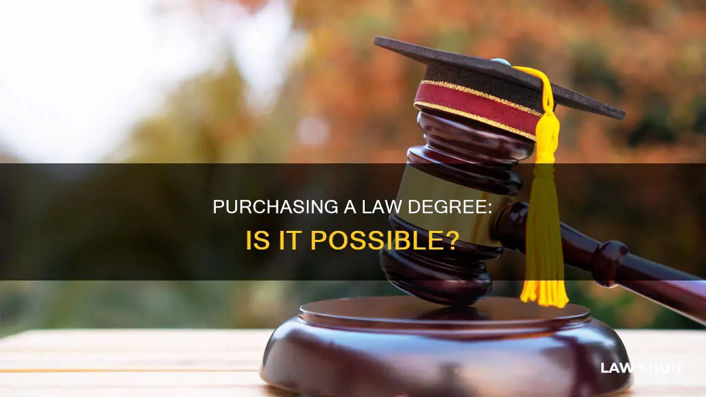can i buy a law degree