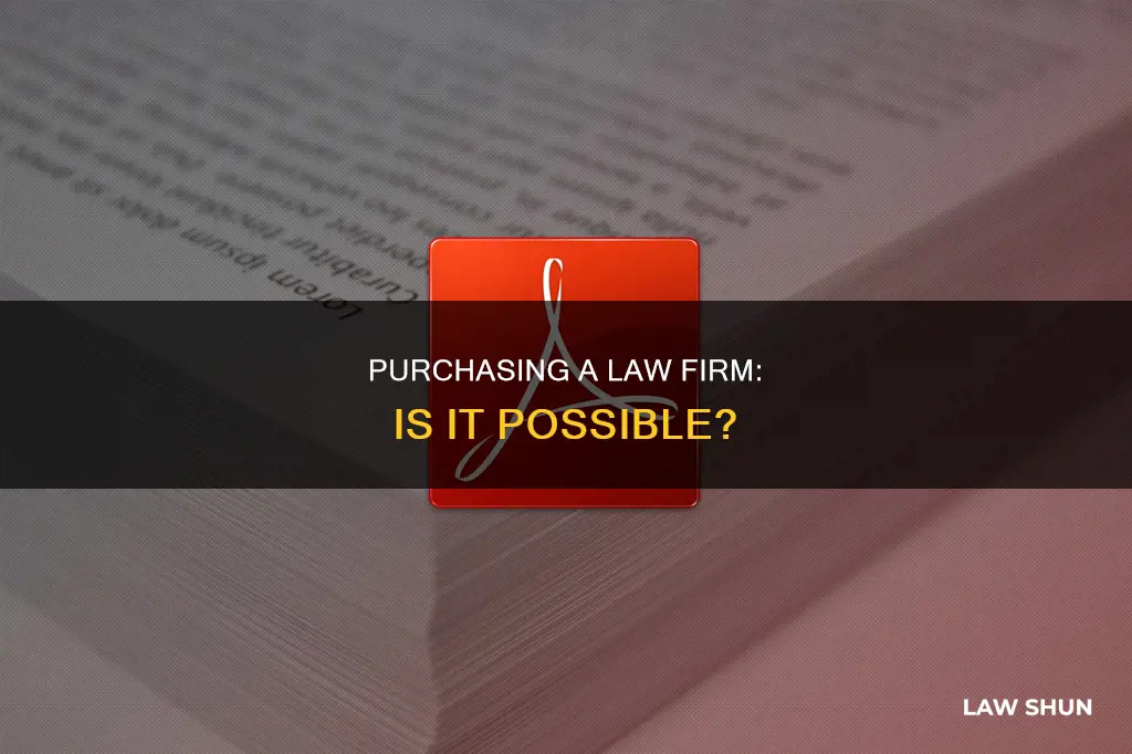 can i buy a law firm