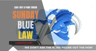 Buying Paint Brushes: Sunday Blue Laws and You