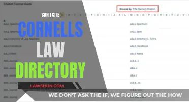 Citing Cornell's Law Directory: What You Need to Know