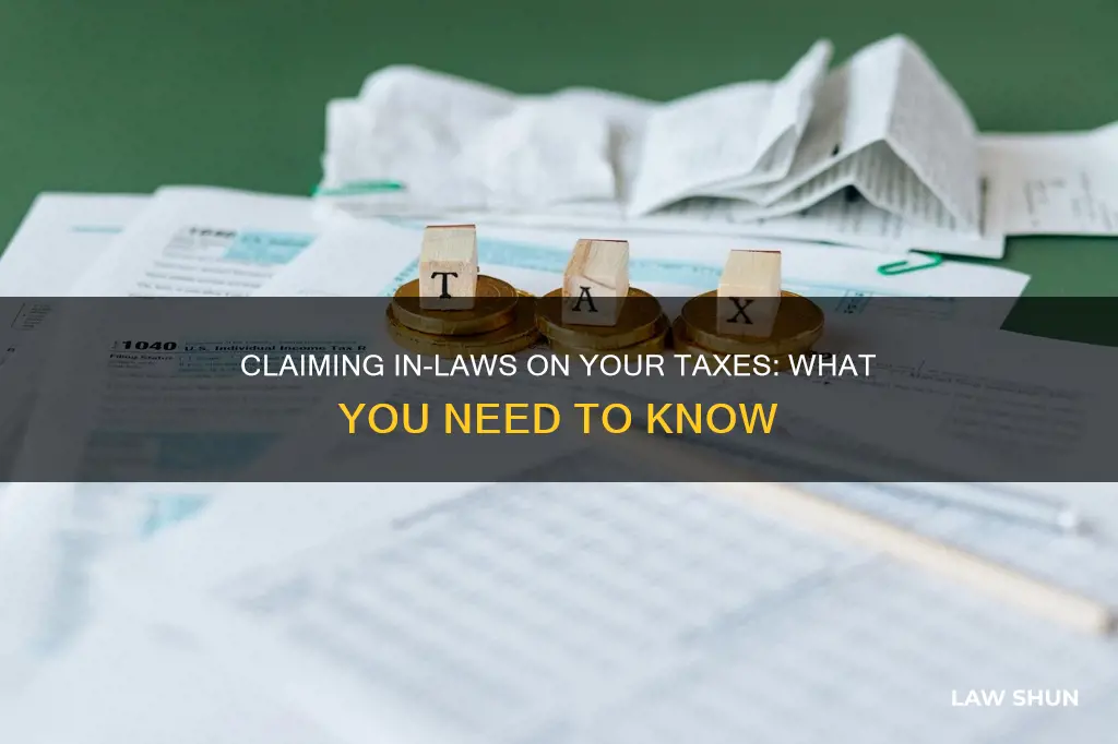 can i claim my in laws on my taxes
