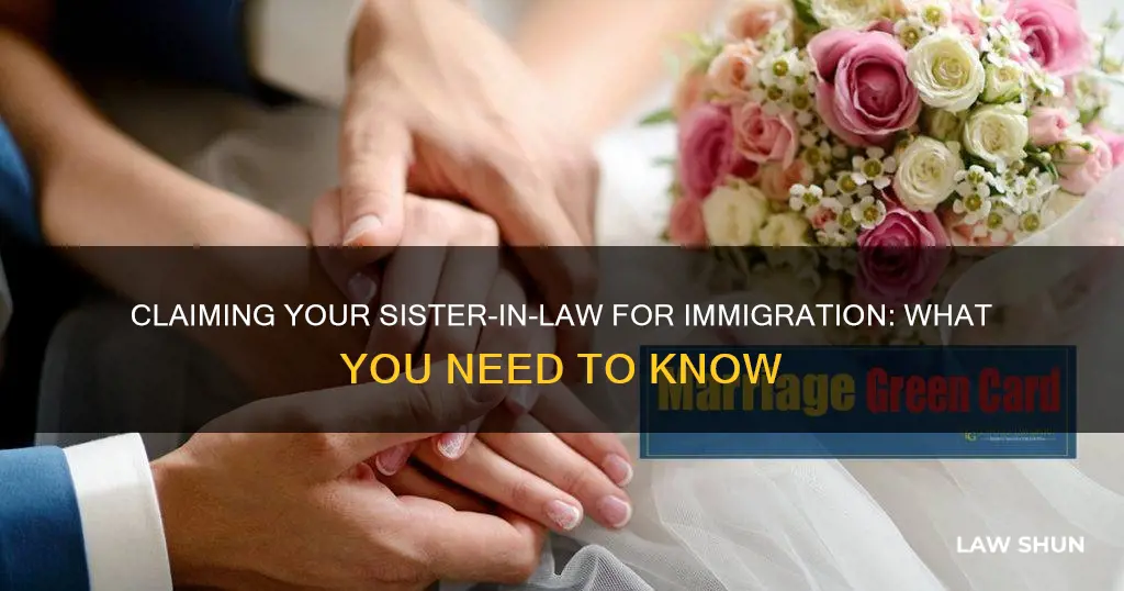 can i claim my sister in law for immigration
