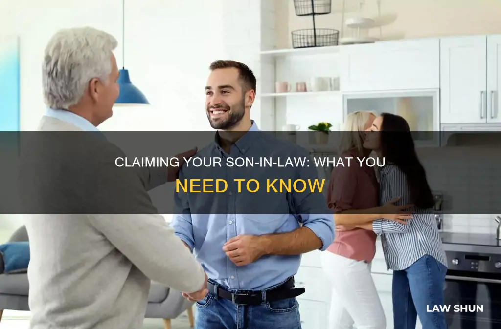 can i claim my son in law