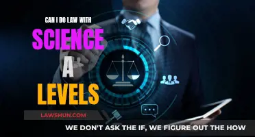 Combining Science and Law: A-Levels and Beyond