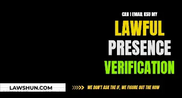 Lawful Presence Verification: Can I Email KSU?