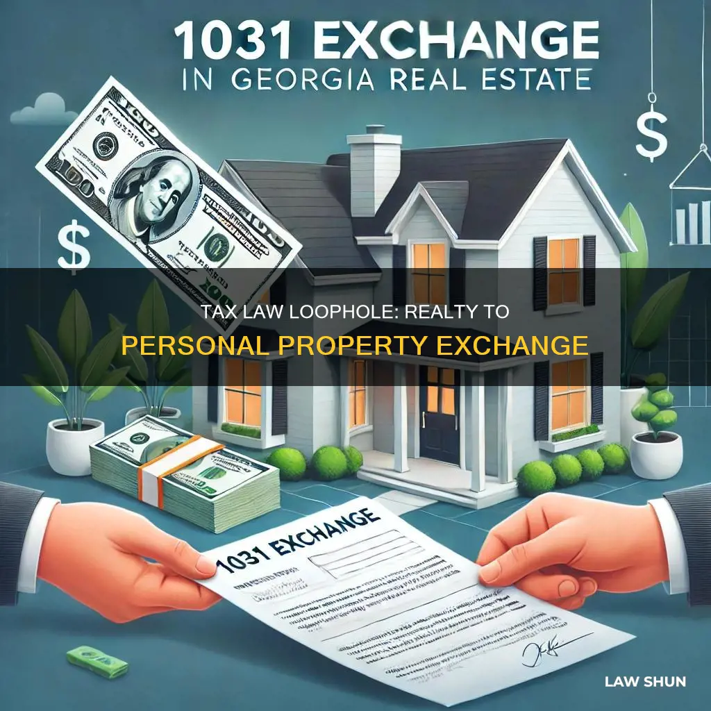 can i exchange realty to personalty under new tax law