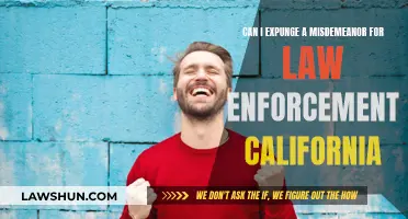 Expunging Misdemeanors: Options for Law Enforcement in California