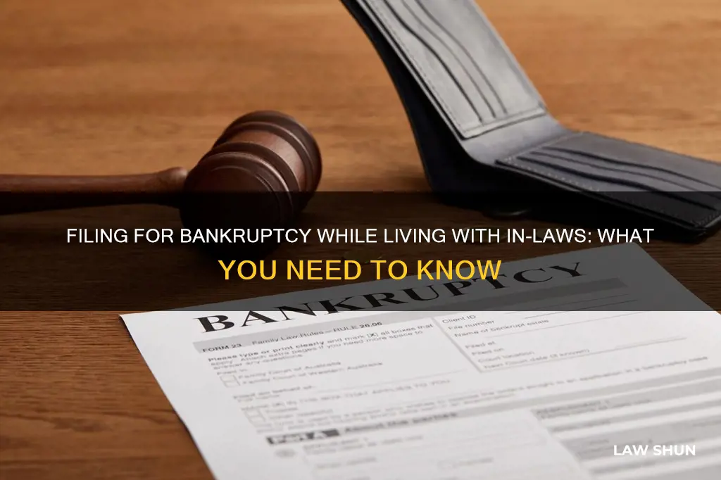 can i file bankruptcy while living with mother in law