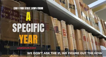 How to Find State Laws from a Specific Year