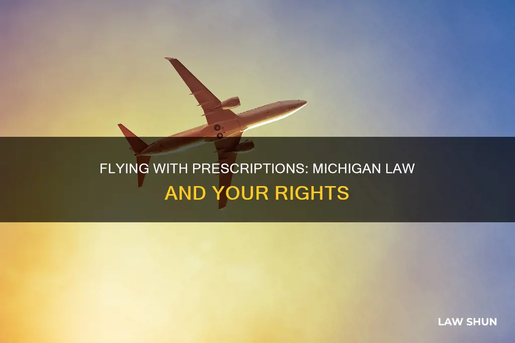 can i fly with prescriptions michigan law