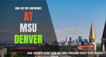 Law Degree at MSU Denver: Is It Possible?