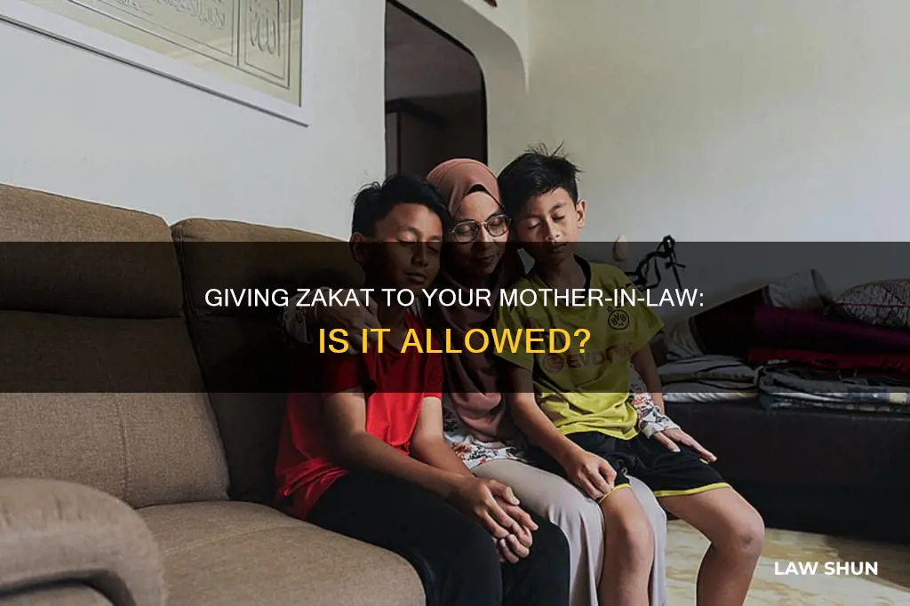 can i give zakat to mother in law