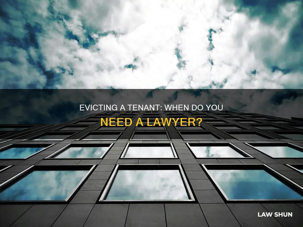 can i have a lawer evick a tennant
