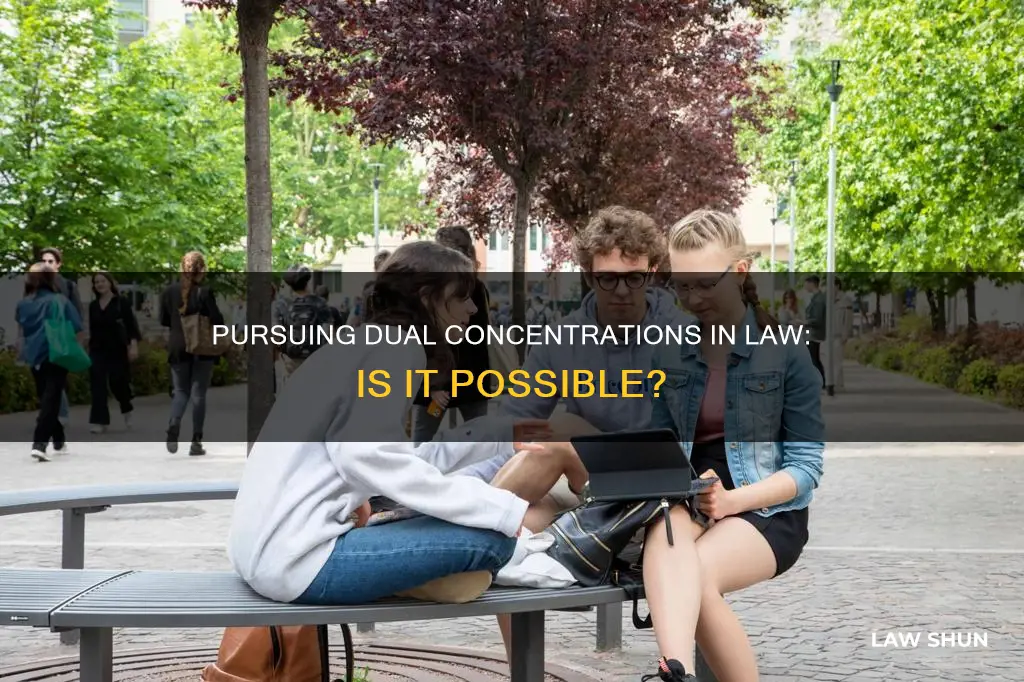 can i have two concentrations bu law