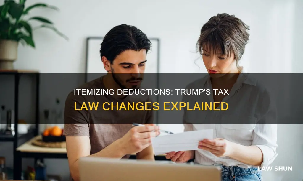 can i itemize under the trump tax law