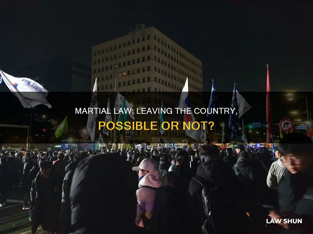 can i leave the country during martial law