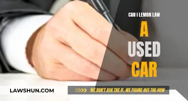 Used Car Lemon Law: Your Rights and Recourse